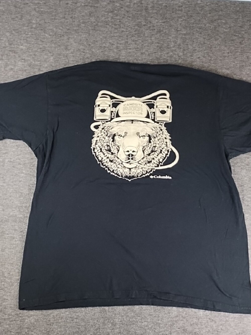 Columbia Men’s Short Sleeve Tee - Black with White Logo